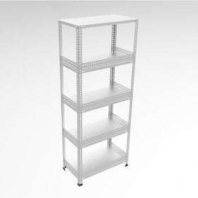 Resim 4 Adet Paslanmaz Çelik Raf Siperlik - Siperatör, Koruma 60 Cm Galvaniz 