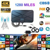 Resim 2025 İç Mekan Mini TV Anteni - Taşınabilir, 360° Alım, 4K 1080p Yayınları için Akıllı IC Teknolojisi, HDTV Adaptörü Dahil, USB Güçlü, Pil Gerektirmez, Kolay Kurulum | Vintage Tasarım | Dayanıklı Yapı 