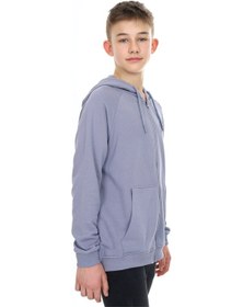 Resim Toontoy Kids Toontoy Erkek Çocuk Kapüşonlu Fermuarlı Cepli Düşük Omuz Baskılı Reglan Kol Örme Hırka Koyu Gri 