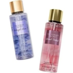 Resim Victoria's Secret Midnight Bloom-Velvet Petals Vücut Spreyi İkili Set 250 ml Kadınlar İçin Meyvemsi Gurme Koku 