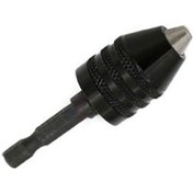 Resim Yuntech01 Karbon Çelik Hızlı Değişimli Altıgen Saplı, 0.3-6.5mm Ayarı Siyah Üç Tırnaklı Elektromotor Matkap Mandreni 