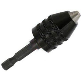 Resim Yuntech01 Karbon Çelik Hızlı Değişimli Altıgen Saplı, 0.3-6.5mm Ayarı Siyah Üç Tırnaklı Elektromotor Matkap Mandreni 