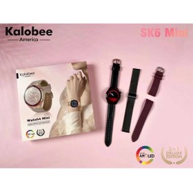 Resim TEKNOBO Sk 6 Mini Akıllı Saat 3 Kordonlu Amoled Ekran Bayanlara Özel Seri 