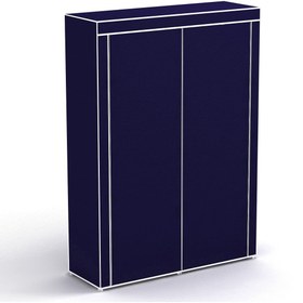 Resim HOLTECH İki Bölmeli Plastik Profilli Bezdolap Ve Ayakkabılık Kumaş Gardırop 