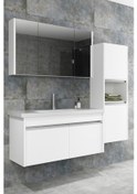 Resim Begonya 100 Cm Cm Banyo Dolabı (Boy Dolap Dahil+Çamaşır Sepeti) 