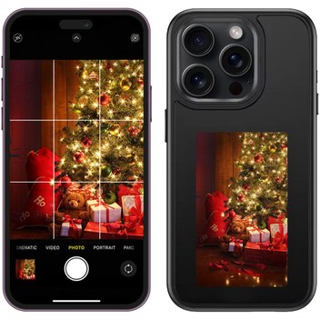 İphone 14/13 Uyumlu İçin E-mürekkep Ekranlı Nfc Telefon Kılıfı Mavi