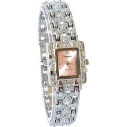 Resim Hanyang Pembe Hollow Kelebek Moda Lüks Saatler Kadınlar Paslanmaz Çelik Kuvars Bilezik Izle Bayanlar Elbise Saatler Saat Relogios (Yurt Dışından) 