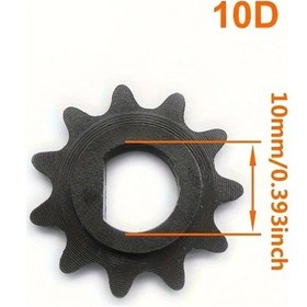 Resim Hightower 10d Yüksek Hız L-faster Zincir Dişlisi My1020 Fırçasız Dc Motor İçin - Dayanıklı Demir Yapı, Elektrikli Ve Benzinli Mini Scooterlar İçin, Siyah 