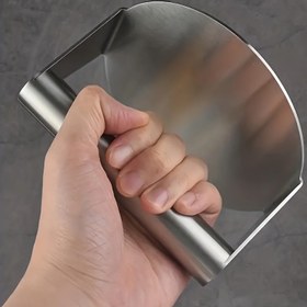 Resim Paslanmaz Çelik Burger Presi Ergonomik Saplı - Küçük Burgerler ve Biftekler için Mükemmel, Eşit Et Sıkma, Barbekü ve Izgara için Dayanıklı Mutfak Aracı 