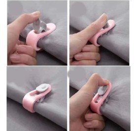 Resim Marsilyan 4 Adet Mandallı Iğnesiz Yorgan Kılıfı Nevresim Sabitleme Klips Takımı 