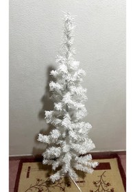Resim 120 Cm Beyaz Yılbaşı Çam Ağacı 