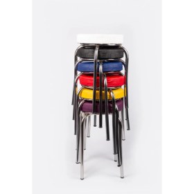 Resim Ekip Shop Tabure Mutfak Sandalyesi 6 Adet Renkli 