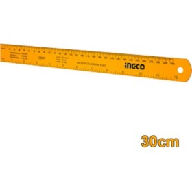 Resim Normadia 30 cm Alüminyum Cetvel, Hafif ve Dayanıklı, Profesyonel Ölçüm Aleti 