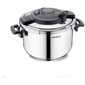 Resim Korkmaz A173 Alessa 5 Litre Düdüklü Tencere Gri - Siyah 