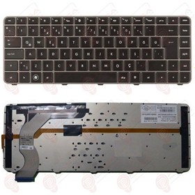 Resim HP Uyumlu 619400-001, 619400-141, 626098-001, 626098-141 Klavye Tuş Takımı Tuş Seti Led Işıklı Siyah Türkçe 