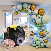 Resim 1000cm Balon Süsleme Şerit Rulosu, Çift Delikli Balon Kemer Kitı Doğum Günü, Düğün, Parti, Noel Tatil Dekorasyonları - Elektrik Gerektirmez, Dayanıklı Plastik Balon Zincir Aksesuarı (1 Rulo) 