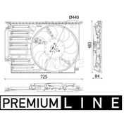 Resim Radyator Fanı Premıum Lıne Bmw F45 F48 Mını F56 Mahle Cff547000p 