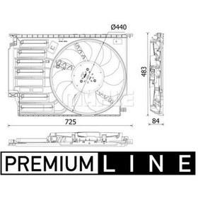 Resim Radyator Fanı Premıum Lıne Bmw F45 F48 Mını F56 Mahle Cff547000p 