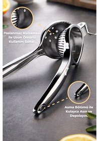 Resim Primanova Paslanmaz Limon Sıkacağı - Metalik Metal 