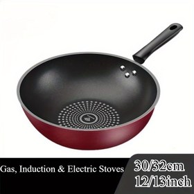 Resim 12/13 İnç Yapışmaz Çelik Karıştırma Tavası Seti - Gaz, İndüksiyon ve Elektrikli Fırınlar için Dayanıklı, Düşük Dumanlı Pişirme - Restoran Mutfakları ve Ev Pişirme için İdeal - Sızdırmaz Yüzey | Günlük Yemek Hazırlığı için Harika | Günlük Yemek Hazırlığı | Dayanıklı Pişirme 