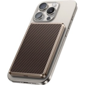Resim Benks MP16 ArmorGo M-safe Şarj Özellikli Ultra İnce ArmorTint Serisi Aramid Fiber Powerbank 15W 10000mAh - Gold 