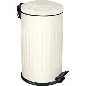 Resim Tr 16 Lt Vintage Serisi Amortisör Kapaklı Krem Çöp Kovası (Banyo - Mutfak - Tuvalet - Balkon) 16 L 