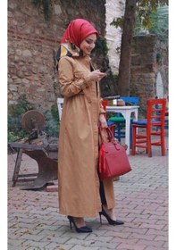 Resim Neways 6302-inter Büzgülü Trençkot Camel CAMEL 