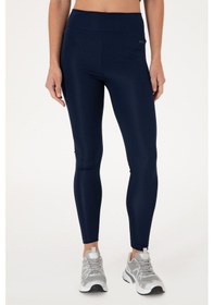 Resim U.S. Polo Assn. Kadın Lacivert Yüksek Bel Spor Tayt 50312978-VR033 