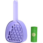 Resim Suntek Kedi Kumu Küreği Temizleme Aleti Tavşanlar Evcil Mor 