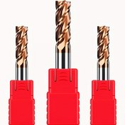 Resim 4 Bıçaklı Tasarım Tungsten Çelik Uçlu Frezeler CNC için - Çelik, Bakır, Alüminyum ve Tungsten Çelik İçin Uygun - Merkez Kesme Tipi 