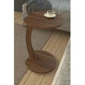 Resim Tekerlekli C Yan Sehpa | Koltuk ve Yatak Yanı Laptop Masası | Taşınabilir Pratik Servis Sehpa Modeli 