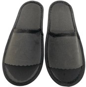 Resim SARI BUKLET OTEL 600 Çift Spa Terliği Önü Açık Kaymaz Tabanlı Tek Kullanımlık Otel terliği 