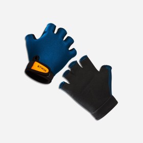Resim Decathlon Btwin Çocuk Kısa Parmak Bisiklet Eldiveni Mavi 