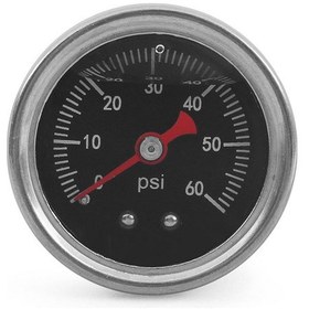 Resim Araba Modifiye Yakıt Basınç Göstergesi İşaretçisi Hidrolik Basınç Göstergesi 0 60psi 1233 