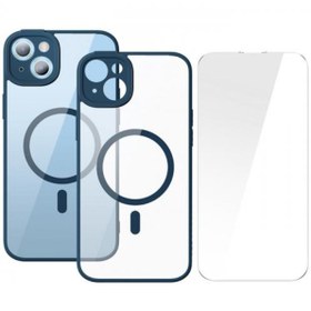 Resim Baseus iPhone 14 Plus 6.7 Kamera Korumalı Magsafe Kılıf ve Ful Kaplama Kırılmaz Ekran Koruyucu 