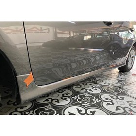 Resim Toyota Corolla Uyumlu Twin Yan Marşpiyel Seti Mat Siyah 2013 - 2019 