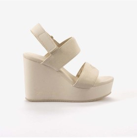 Resim Calvin Klein Dolgu Topuk Kadın Sandalet Yw0yw01790 Bej 