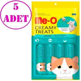 Resim Me-O Kurutulmuş Füme Ton Balıklı Krema Kedi Ödülü 5'li 4 x 15 G 