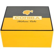 Resim ANGELO Cohiba Sarı Humidor Puro Kutusu Ve Aksesuar Seti 