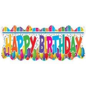 Resim Multıcolour happy bırthday banner pk:1 