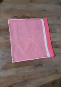 Resim Pembe Fermuarlı - Hassas Çamaşır Terlik Ayakkabı Yıkama Filesi Büyük Boy Çok Renkli 