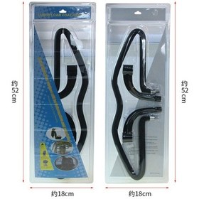 Resim Oto Koltuk Arkası Siyah Elbise Askısı Araç Içi Portatif Ceket Askısı 