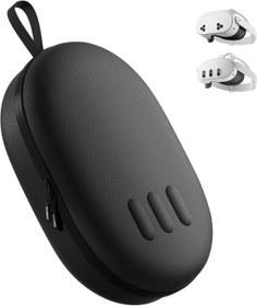 Resim COOWPS Meta Quest 3 Aksesuarları için Sert Taşıma Çantası, Elite Kayış ile Uyumlu, Seyahat ve Ev Depolama için Taşınabilir Tam Koruma, Siyah 