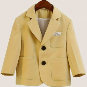 Resim LUOBOBEIBEI Erkekler için Resmi Blazer, Doğum Günü Partisi ve Düğün Performansı için Rahat Tarz Takım Ceketi 