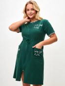 Resim Malvin Yazlık Fermuarlı Ev Bornozu 363297661 Yeşil 