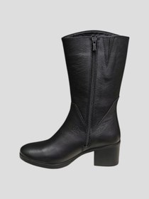 Resim Castle Black CB-92905-1 KADIN DERİ TOPUKLU KISA ÇİZME 