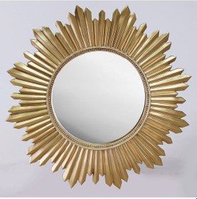 Resim Armanda Yuvarlak Ayna Altın 