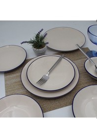 Resim Royal 24 Parça 6 Kişilik Yemek Takımı- Kobalt File 