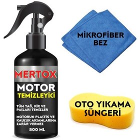 Resim Mertox Oto Motor Temizleyici Sprey 500ml Temizleme Solüsyon Bakım 