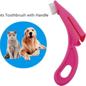 Resim Ergonomik Evcil Hayvan Diş Fırçası 